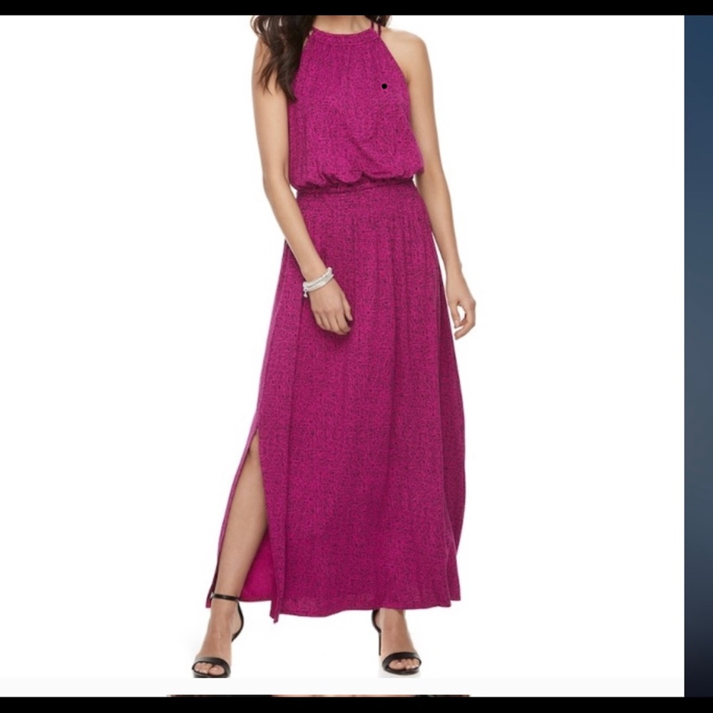 Apt 9 Strappy Blouson Maxi Dress - Used